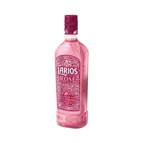  LARIOS Rosé Ginebra con un intenso aroma a fresas 70 cl.