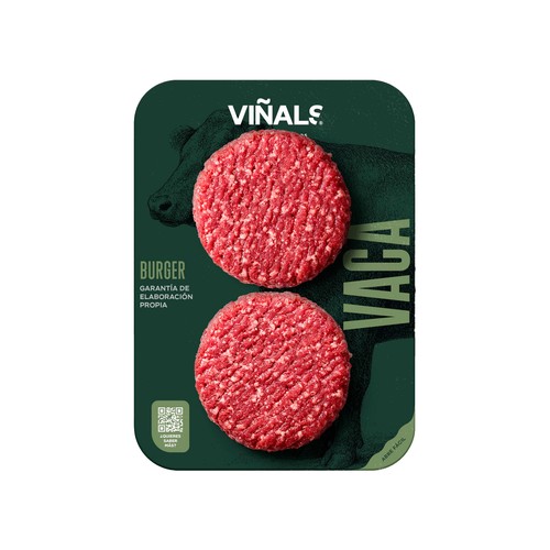 VIÑALS Hamburguesa de vacuno 2 x 160g. 