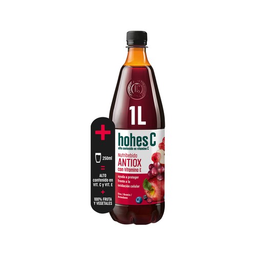 HOHES C Antiox Nutribebida con sabor a uva, arándano y aronia  1 l.