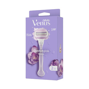 Imagen de VENUS Maquina para depliación femenina con 2 cabezales de 3 hojas VENUS Comfort giide breeze de Gillette.