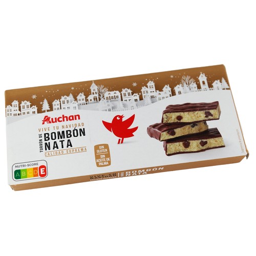 PRODUCTO ALCAMPO Turrón praliné bombón nata 200 g.