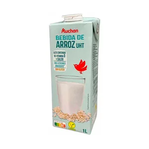 AUCHAN Bebida de arroz con alto contenido de calcio y vitamina D 1 l. Producto Alcampo