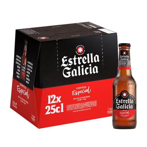 Cervezas ESTRELLA GALICIA ESPECIAL ESPECIAL pack 12 uds. x 25 cl