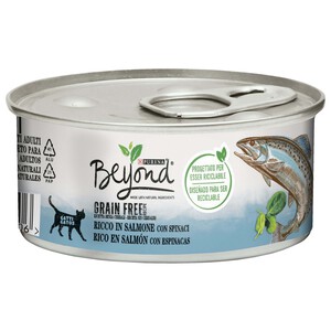 Alimento gatos húmedo sabor salmón BEYOND PURINA 85 g.