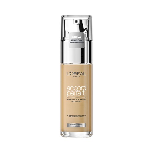 L´ORÉAL PARIS Accord parfait  tono 4 N Beige Base de maquillaje modulable con ácido Hialurónico.