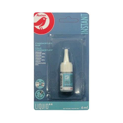 Pegamento instantáneo, 6ml, PRODUCTO ALCAMPO.