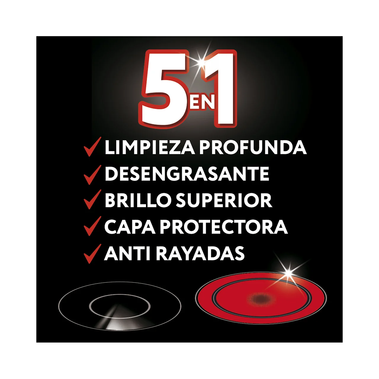 VITROCLEN Limpiador de vitrocerámica 3 en 1 VITRO CLEN 450 ml.