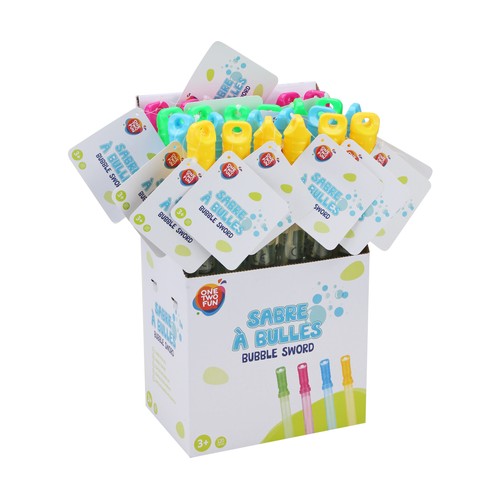 Espada de burbujas grandes 120ml,  ONE TWO FUN.