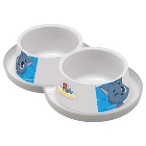 RIGA Comedero doble anti formigas para gatos RIGA 2 uds x 0,35 L.