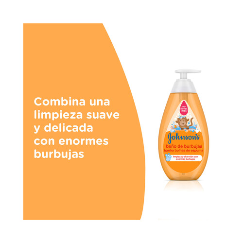 JOHNSON'S Baño de burbujas suave, con fórmula No llores más JOHNSON´S 750 ml.