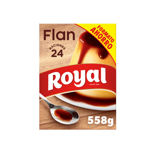 ROYAL Flan en polvo con azúcar ROYAL 558 g.