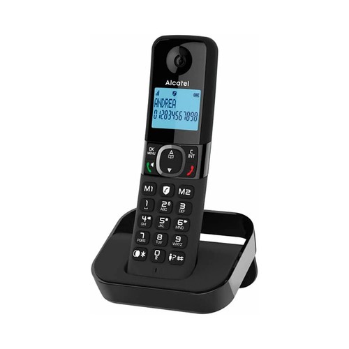 Teléfono inalámbrico ALCATEL F860, pantalla retroiluminada, agenda para 100 contactos, bloqueo de llamadas.