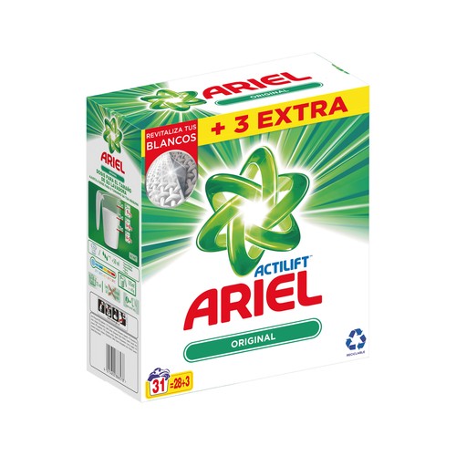 Detergente en polvo Original ARIEL ACTILIFT 31 lav 2,015 kg.
