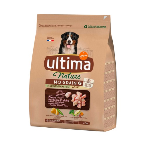 ULTIMA Alimento perro seco medio (máx 10 kg) ÚLTIMA NATURE 2,7 kg.
