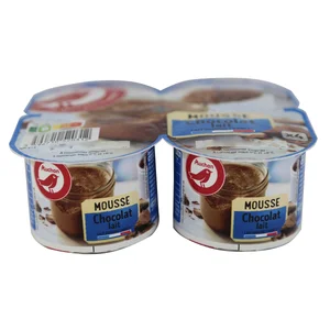 AUCHAN Mousse de chocolate 4 x 100 g. Producto Alcampo