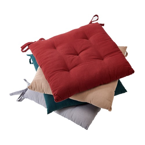 Cojín para silla 45x45cm, color beige, ACTUEL.