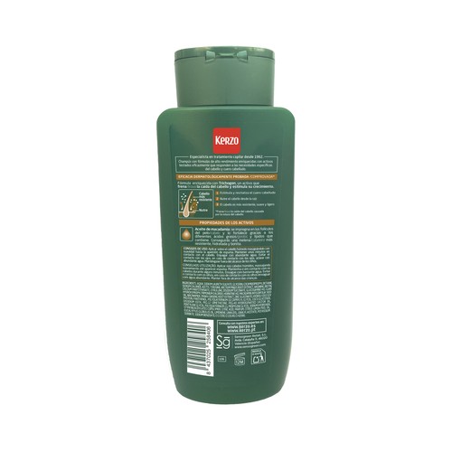 KERZO Champú nutritivo anti-caida,, para cabellos secos en situación de caida 400 ml.