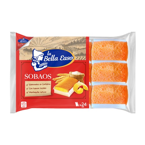 LA BELLA EASO Sobaos de Cantabria 24 uds. 432g.