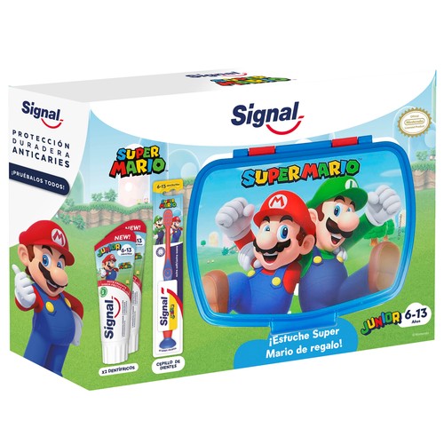 SIGNAL Super Mario - Kit cuidado bucal infantil (6 - 13 años)