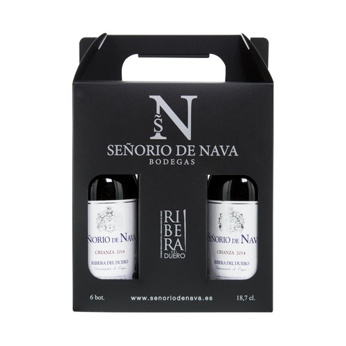Vino tinto crianza con denominación de origen Ribera del Duero SEÑORIO DE NAVA 6 x 18 cl.