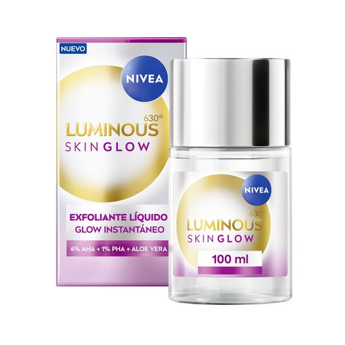 NIVEA Luminous 630 skin glow Exfoliante líquido unificador del tono de la piel 100 ml.