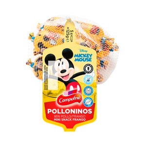 Imagen de CAMPOFRÍO Polloninos (mini snacks de pollo cocido) 5 x 25 g.