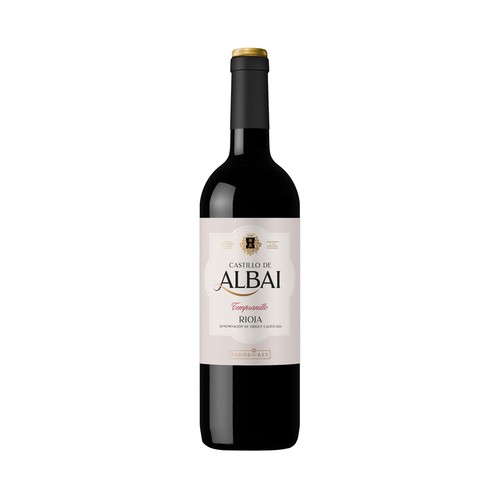 CASTILLO DE ALBAI  Vino tinto con D.O. Ca. Rioja botella 75 cl.