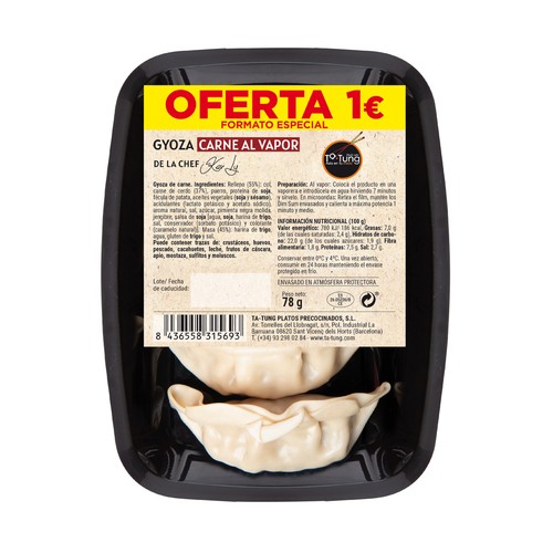 TA-TUNG Gyozas de carne 3 uds. 78 g.