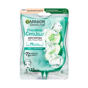 GARNIER Mascarilla facial efecto hielo y acción anti-fatiga, para pieles cansadas GARNIER Skin active.