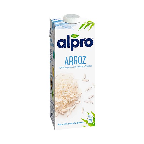 Bebida de arroz 100% vegetal y sin azúcares añadidos ALPRO 1 l.