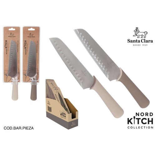 Cuchillo 18cm Santoku, modelo Nordkitch. SANTA CLARA