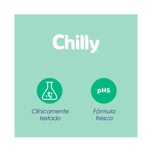 CHILLY Toallitas humedas biodegradables, para higiene intima, con pH5 y acción antiolor CHILLY Fresh 12 uds