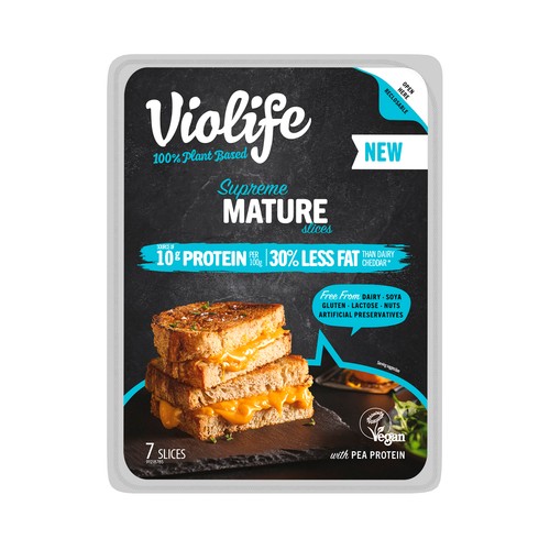VIOLIFE Supreme mature Lonchas veganas tipo queso madurado 140 g.