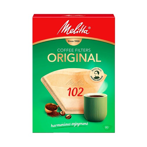 Paquete de 80 filtros para 1o 2 tazas, MELITTA