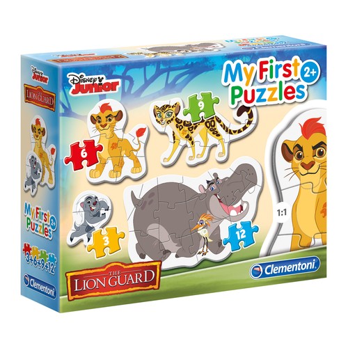 Surtido de 4 puzzles infantiles Disney, dificultad progresiva, My first puzzle CLEMENTONI.