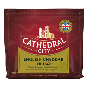 Imagen de CATHEDRAL CITY Queso cheddar blanco 200 g.