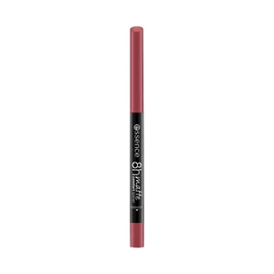 ESSENCE 8H matte tono 19 Burgundy bestie, burdeos intenso Perfilador de labios impermeable, textura suave.