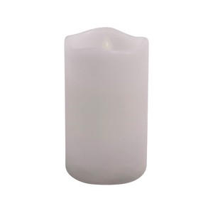 Vela Cilíndrica Led, Color Blanco, Actuel.