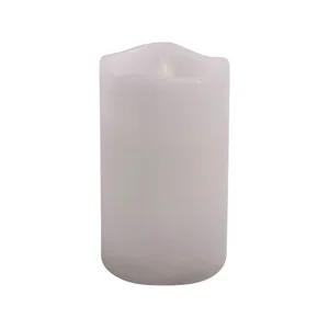 Vela cilíndrica LED, color blanco, ACTUEL.