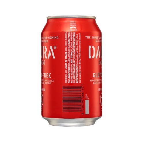 DAURA Cerveza sin gluten DAURA DAMM lata de 33 cl.