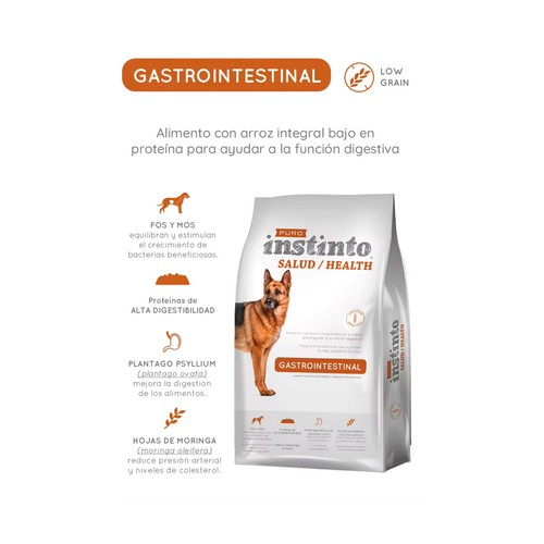 PURO INSTINTO Alimento seco para perros salud gastrointestinal 2 kg