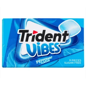 TRIDENT Chicle gragea menta vibes 9 uds. 21 g.