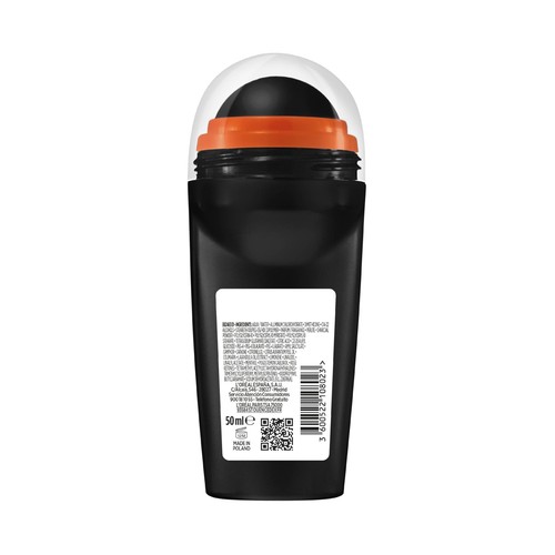 L´OREAL PARIS Men expert carbon protect Desodorante roll on para hombre acción 5 en 1 50 ml.