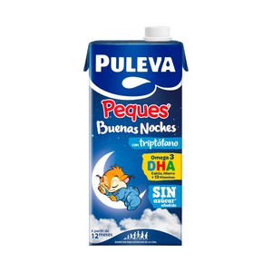 Imagen de PULEVA Peques buenas noches Leche (3) de crecimiento con Triptófano, a partir de 12 meses 1 l.