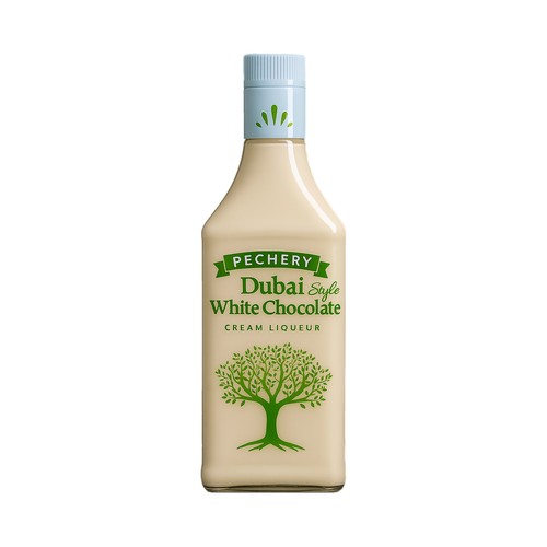 PECHERY Crema de licor de chocolate blanco estilo Dubai botella 70 cl.