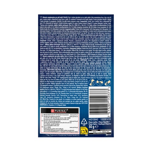 FELIX naturally delicious snacks para gatos adultos con salmón y un toque de hierba gatera 50 gr
