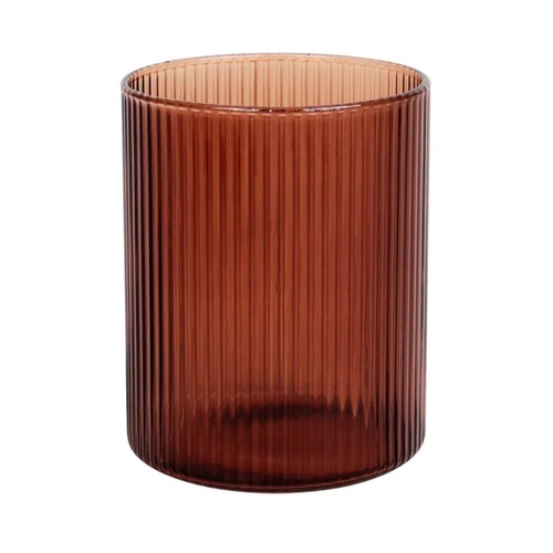 Vaso 35cl en relieve, color moca. ACTUEL