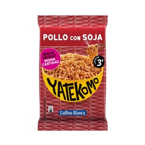 Imagen de YATEKOMO Fideos Orientales con sabor a pollo con soja bolsa de 79 g.