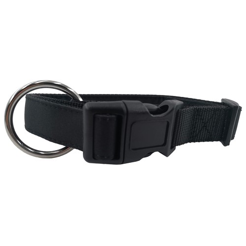 PRODUCTO ALCAMPO Collar de perro (2.5 cm.) negro, para perros L 40 - 60 cm.