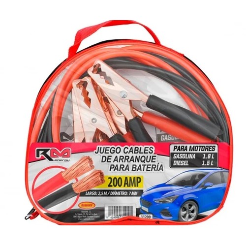 Juego de cables de arranque para batería de 200amp, ROLMOVIL.